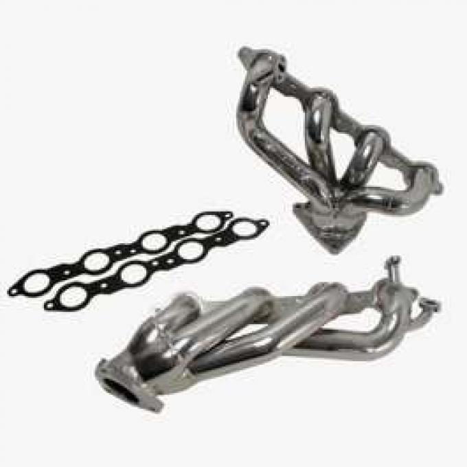 Camaro LS-1 BBK 1-3/4 Shorty Chrome Tuned Length Exhaust Headers, 1998-1999