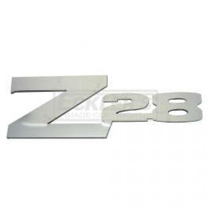 Camaro Emblem, Rear Spoiler, Z28, Stainless Steel, 1970-1974