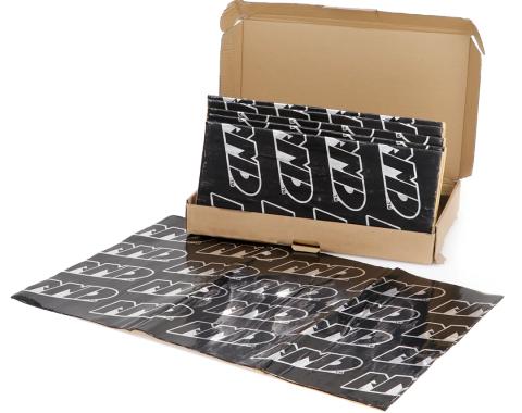 AMD SilentDrive Pro Mat Sound Deadener Kit, Black Silver, Box of 10 Sheets, 43 Square Feet 403-1000-825B
