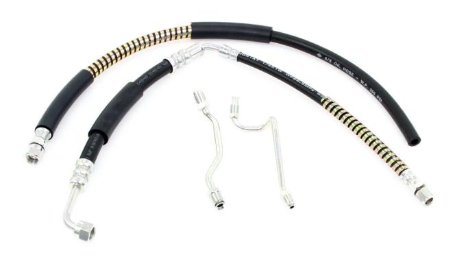 AMD Power Steering Hose Kit (4pcs Set), 68-69 Fairlane Torino Ranchero Montego Cyclone 390 (all) or 428 (w/o A/C) X397-8468-1S