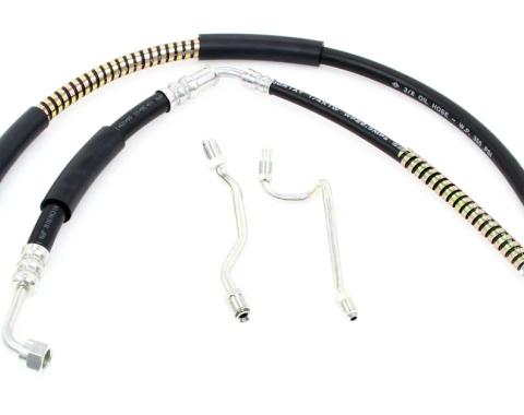 AMD Power Steering Hose Kit (4pcs Set), 68-69 Fairlane Torino Ranchero Montego Cyclone 390 (all) or 428 (w/o A/C) X397-8468-1S