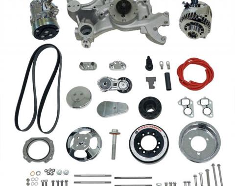 Vintage Air Front Runner™ Drive System GM LS Wet-Sump Chrome/Polished without Power Steering 175024