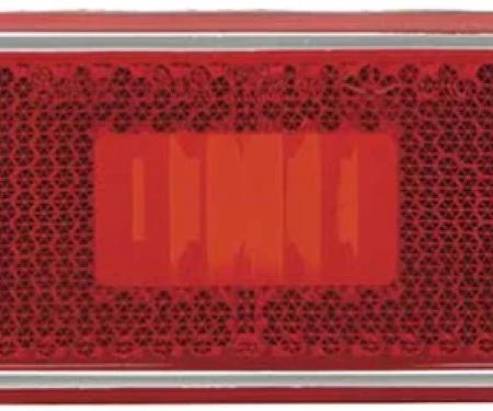 AMD Rear Side Marker Lamp Lens, Red, 72-76 Dodge Plymouth A, B, & E-Body K-3587440