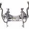 Detroit Speed Chevy II Front Frame 1966-67 Bare w/Powder Coated Components Double Adj Shocks 032040-D