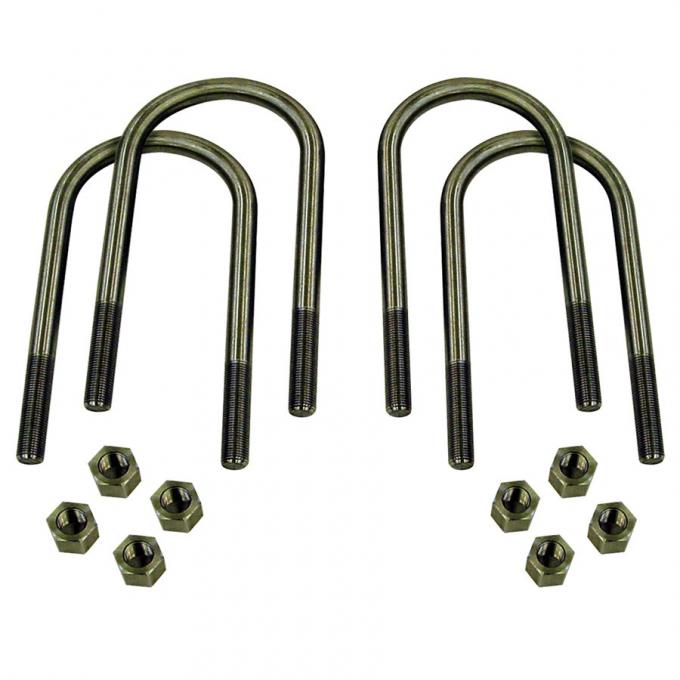 Detroit Speed U-Bolts Rear Axle 1/2 Inch-20 Steel with Electroplate Finish Fits all 3 Inch Axle Tubes 040701