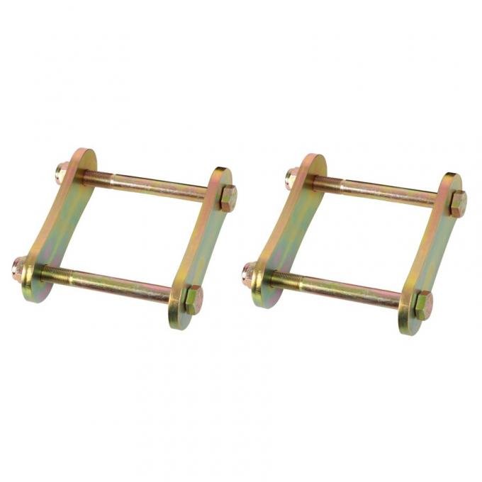 Detroit Speed Heavy Duty Shackle Kit with Hardware (No Bushings) 1967-1981 Camaro/Firebird and 1968-1974 Nova 041504