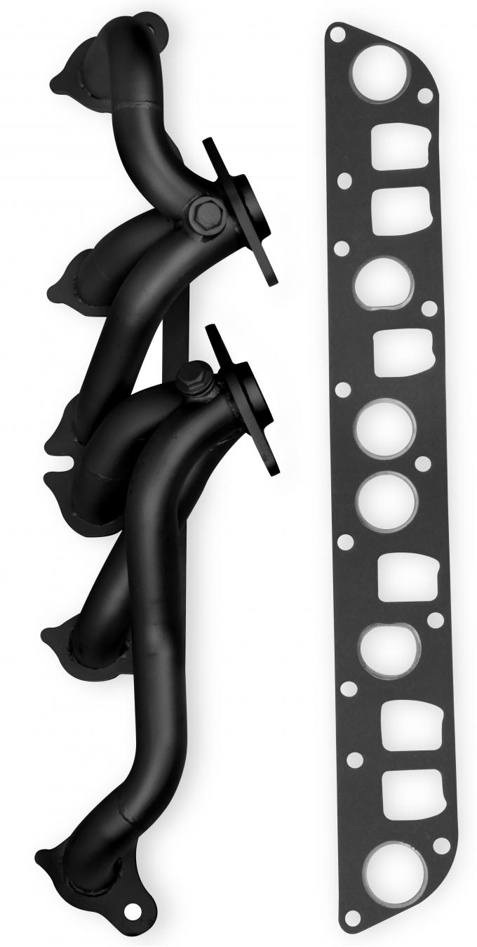 FlowTech 2000-2006 Jeep Wrangler Shorty Header, Black Painted 92003FLT