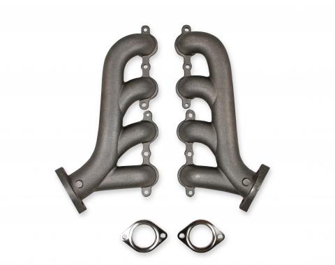 FlowTech LS Swap Exhaust Manifolds, Natural Cast Finish 11730FLT