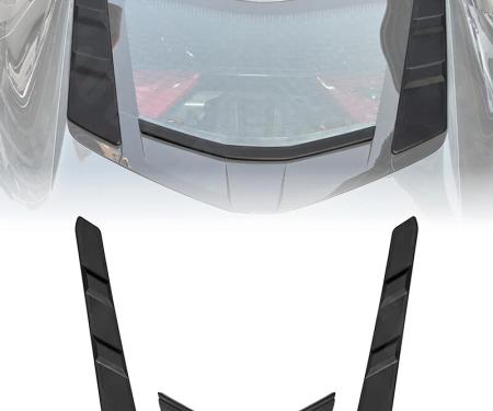 2020-2025 Chevrolet Corvette Except HTC 3 Piece Rear Rubber Dry Bay Vent Covers
