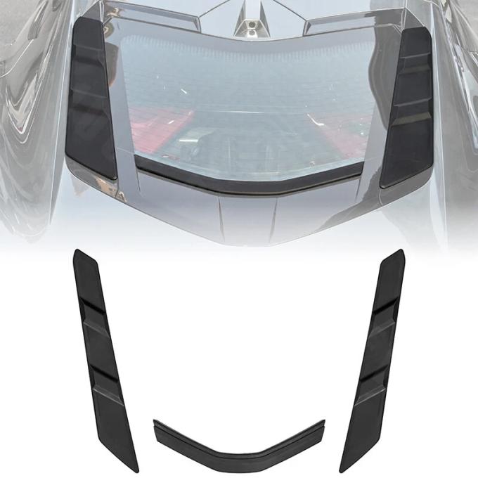 2020-2025 Chevrolet Corvette Except HTC 3 Piece Rear Rubber Dry Bay Vent Covers