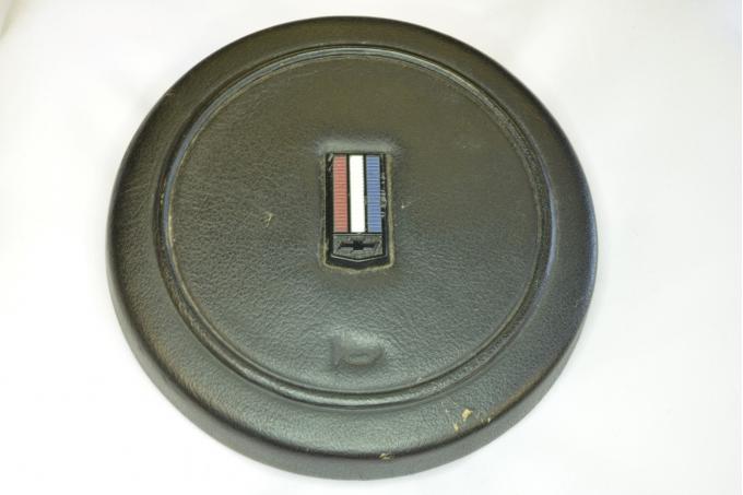 Camaro Leather Wheel Horn Button Cap, USED 1982-1989