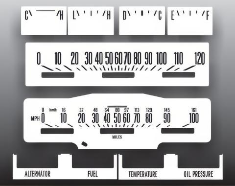 Whitegauges 1971-1980 International Scout II White Face Gauges 7180IS-150