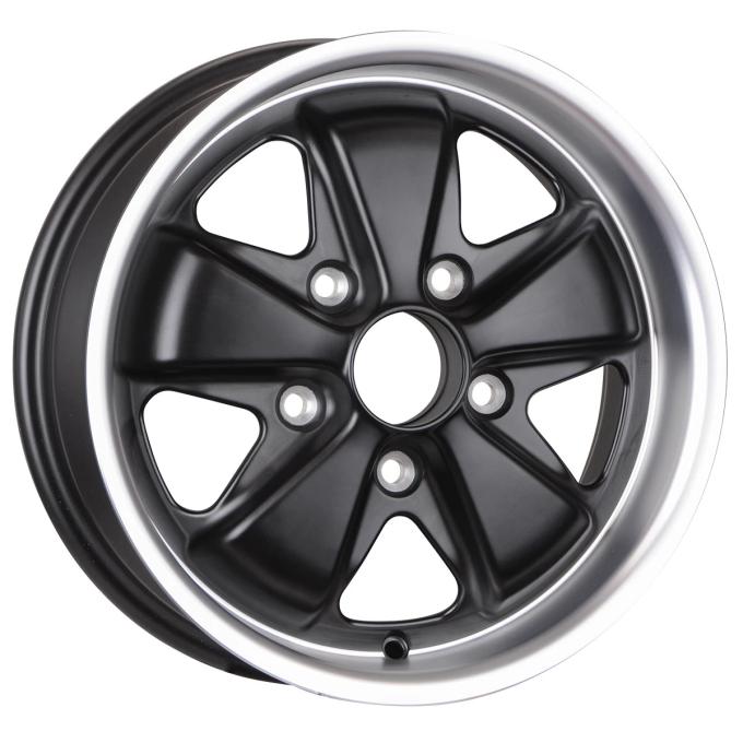 Maxilite 17x7.5 Porsche Fuchs Style Wheel Black / DC lip 5x130mm bp 314013