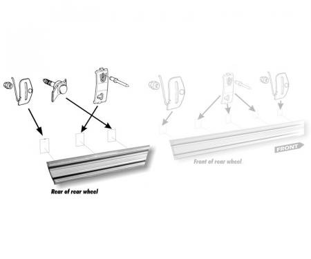 Dennis Carpenter Side Rear Molding - 1973-79 Ford Truck D3TZ-9929314-B