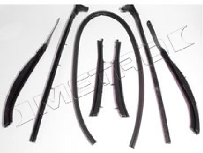 Weatherstrip Kit, Convertible Top, 7 Piece Set, 1959-1960