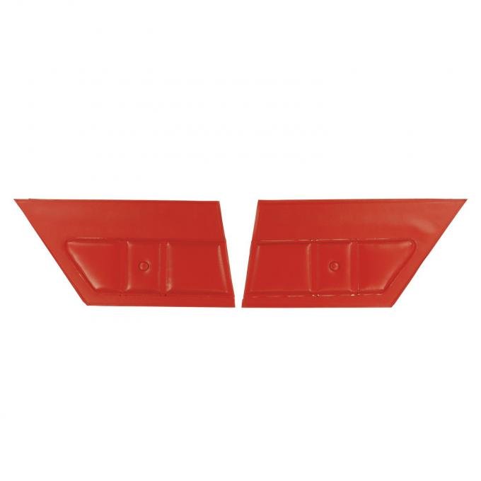 PUI Interiors 1974 Chevrolet Malibu Hardtop Bright Red Door Panels 74AD32C