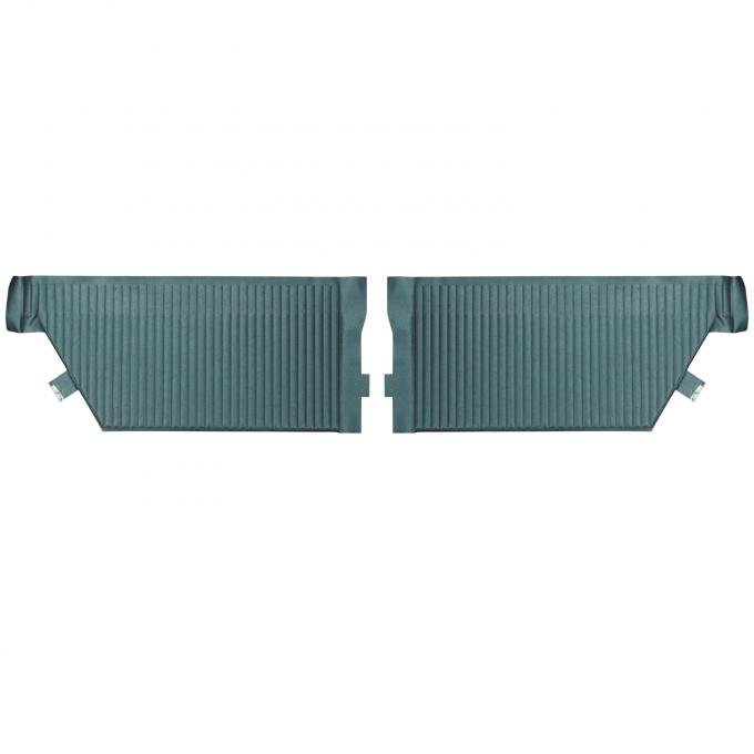 PUI Interiors 1964 Pontiac Grand Prix Hardtop Dark Blue Aqua Rear Door Panels 64PD54C