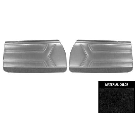 PUI Interiors 1969 Pontiac GTO/LeMans Pre-Assembled Black Front Door Panels PD450
