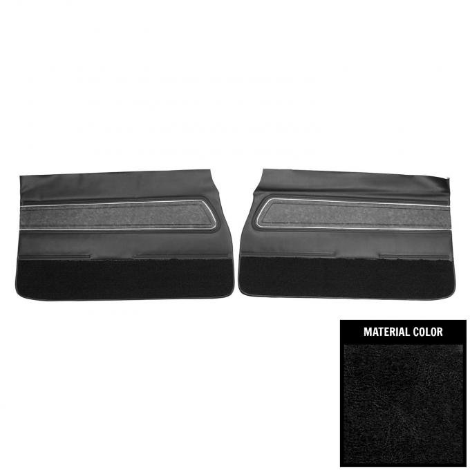 PUI Interiors 1970 Oldsmobile Cutlass Supreme Black Front Door Panels 70CD101