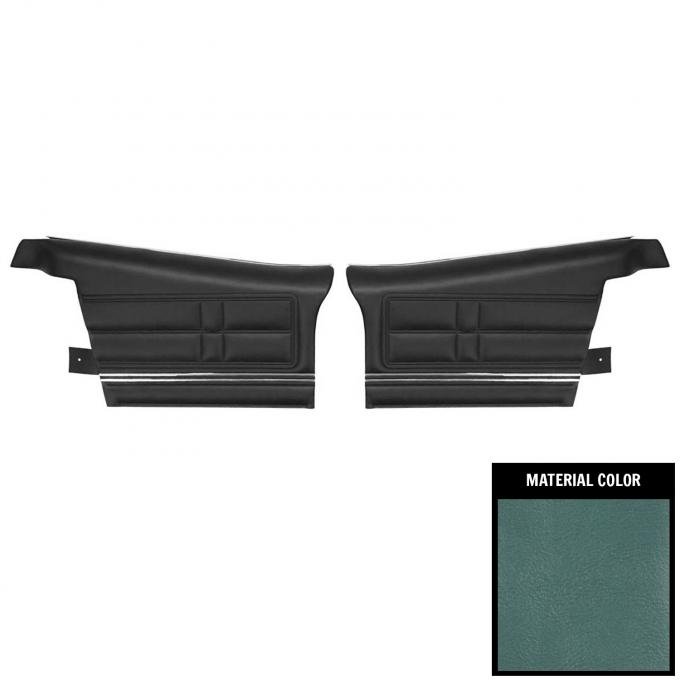 PUI Interiors 1967 Chevrolet Impala Convertible Pre-Assembled Light Blue Rear Door Panels 67BD12V-P