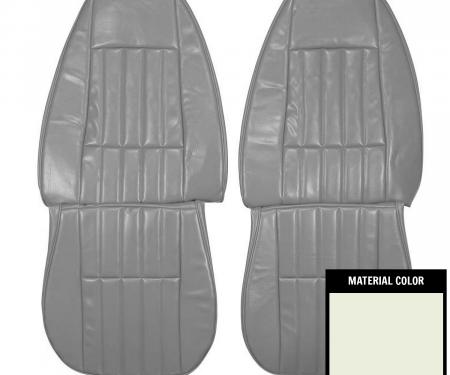 PUI Interiors 1980-81 Chevrolet Camaro Berlinetta Custom Vinyl Oyster Front Bucket Seat Covers 80DS81U