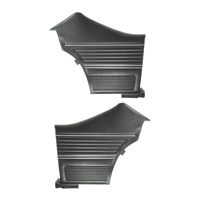 PUI Interiors 1969 Chevrolet Chevelle Hardtop Pre-Assembled Black Rear Door Panels PD250C