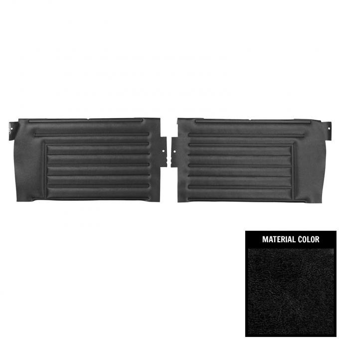 PUI Interiors 1967 Chevrolet Chevelle Convertible Black Rear Door Panels D230V