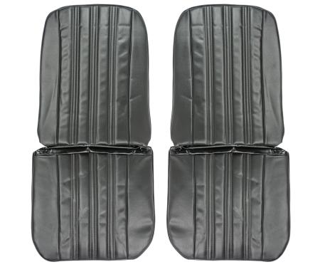 PUI Interiors 1966 Chevrolet Impala/SS Black Front Bucket Seat Covers 66BS10U