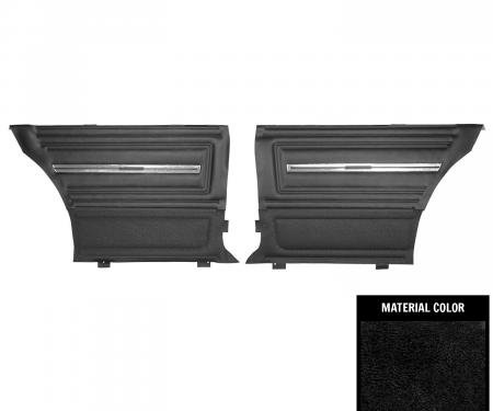 PUI Interiors 1966 Chevrolet Chevelle 2-Door Sedan Black Rear Door Panels D280T