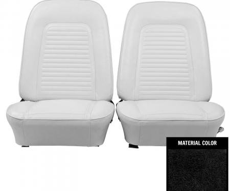 PUI Interiors 1969 Chevrolet Camaro Standard Black Front Bucket Seat Covers 69FS10U