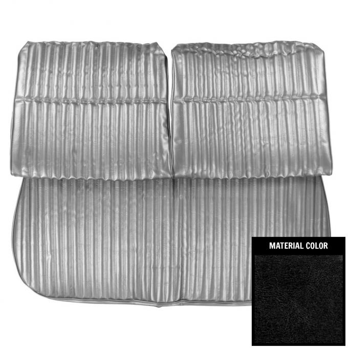 PUI Interiors 1970 Chevrolet Monte Carlo Black Front Bench Seat Cover 70MS10B