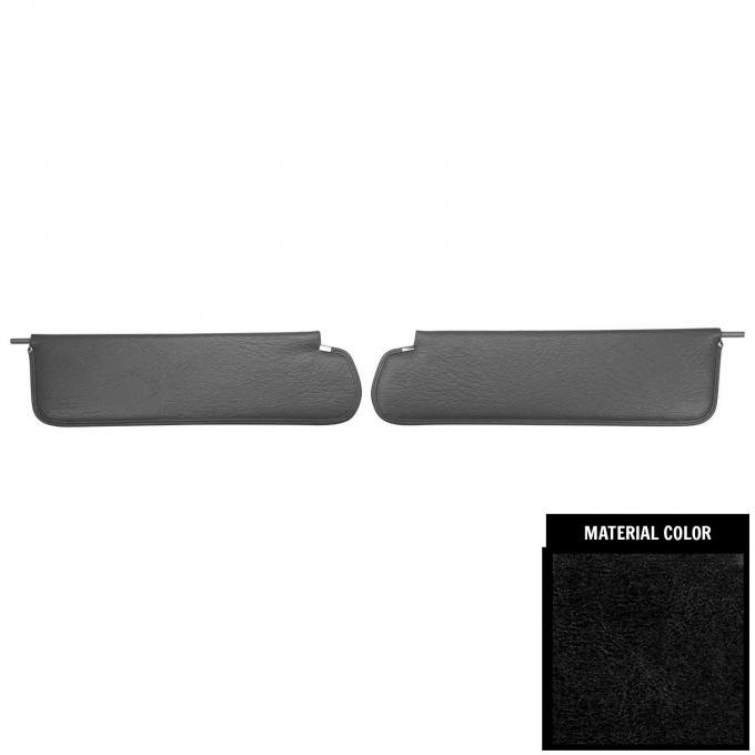 PUI Interiors 1969-1972 Chevrolet/GMC Truck Black Sun Visors SV2310