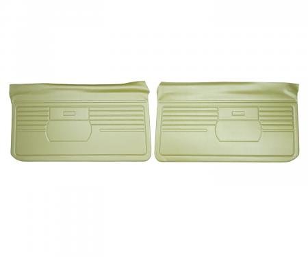 PUI Interiors 1968 Chevrolet Camaro Platinum Edition Ivy Gold Front Door Panels 68FD46