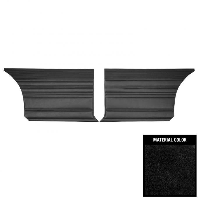 PUI Interiors 1968 Dodge Coronet Hardtop Black Rear Door Panels 68KDH10C
