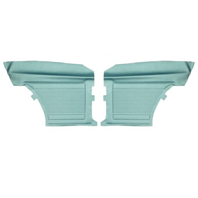 PUI Interiors 1969-1970 Chevrolet Nova 2-Door Sedan Standard Light Blue Rear Door Panels D341C