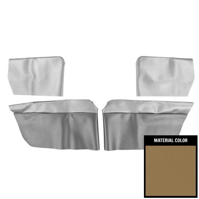 PUI Interiors 1965 Chevelle/Skylark Convertible Light Saddle Rear Arm Rest Covers 65AR35