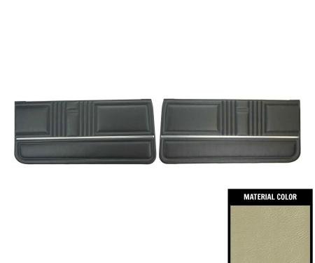 PUI Interiors 1967 Pontiac Firebird Standard Pre-Assembled Parchment Front Door Panels PD204