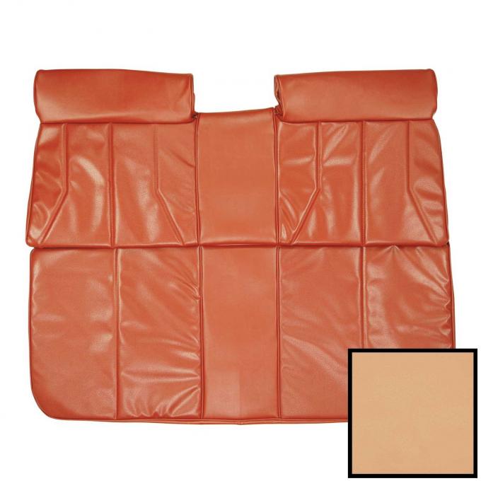 PUI Interiors 1969 Cadillac Deville Convertible White Rear Bench Seat Cover 69QSD38V