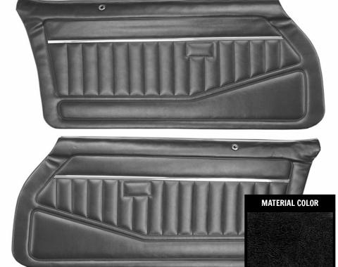 PUI Interiors 1978-79 Camaro/1978-81 Firebird Standard Pre-Assembled Black Front Door Panels 78FD70-P