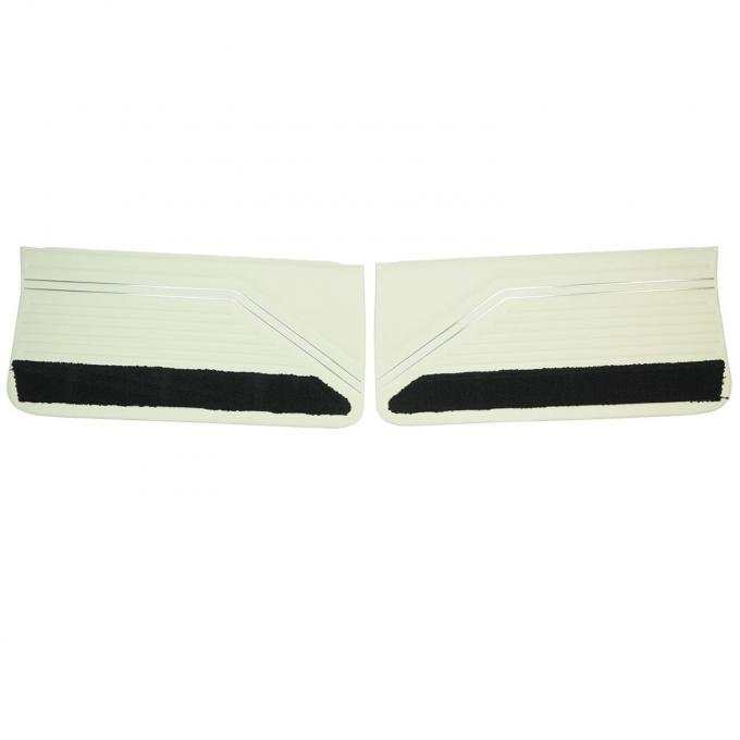 PUI Interiors 1967 Buick Skylark/GS400 Off-White/Black Front Door Panels 67UD40