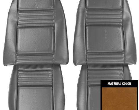 PUI Interiors 1978-1981 Pontiac Firebird Deluxe Camel Front Bucket Seat Covers 78HS48U