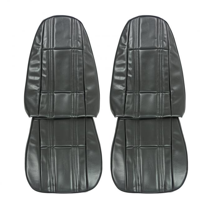PUI Interiors 1974 Pontiac Ventura/GTO 2-Door Sedan Black Front Bucket Seat Covers 74GS10U