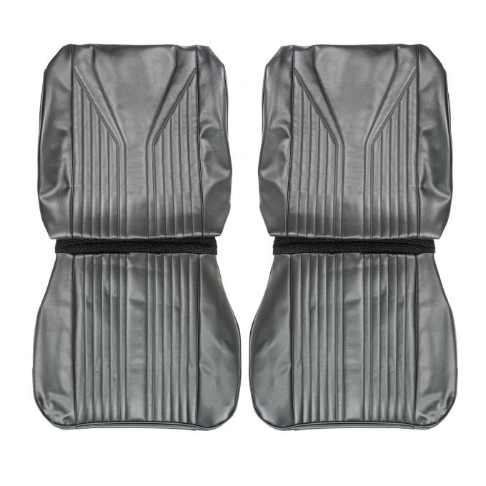 PUI Interiors 1965 Chevrolet Impala/SS Black Front Bucket Seat Covers 65BS10U