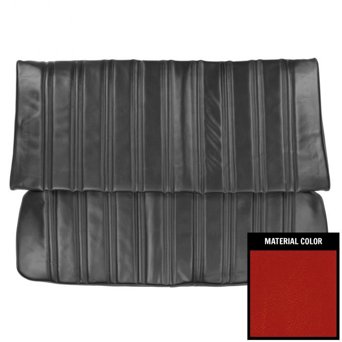 PUI Interiors 1974 Monte Carlo Hardtop Bright Red Rear Bench Seat Cover 74MS32C
