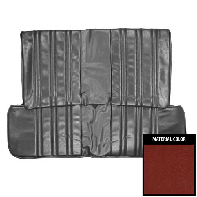 PUI Interiors 1975 Nova 2-Door Sedan/Hatchback Custom Red Fold Down Rear Seat Cover 75XS30F-1