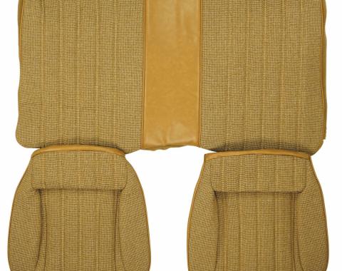 PUI Interiors 1982-1985 Chevrolet Camaro Hardtop Cloth Camel Rear Bench Seat Cover 82FSC48C