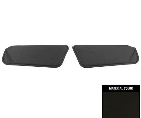 PUI Interiors 1971-1973 GM F-Body Black Perforated Sun Visors 71FV100B