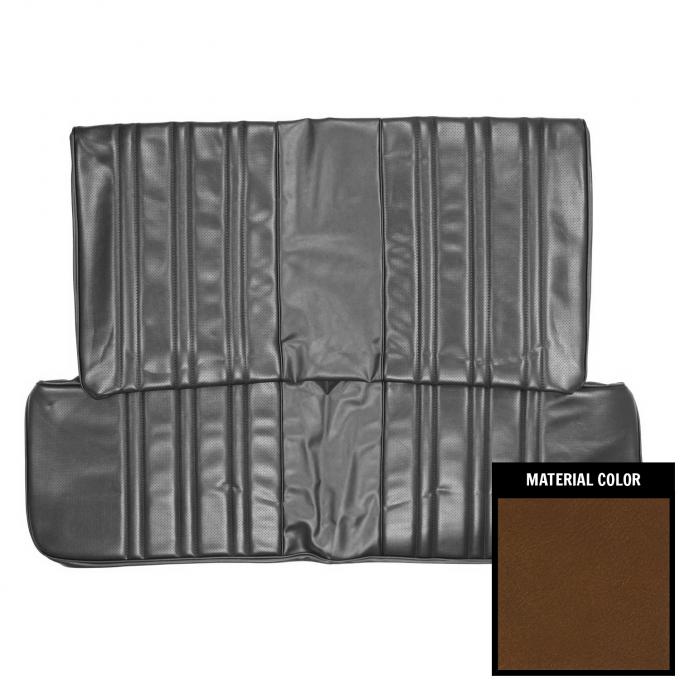 PUI Interiors 1975 Nova Custom 2 Door Sdn/Hatchback Dark Saddle Fold Down Rear Seat Cover 75XS42F-1