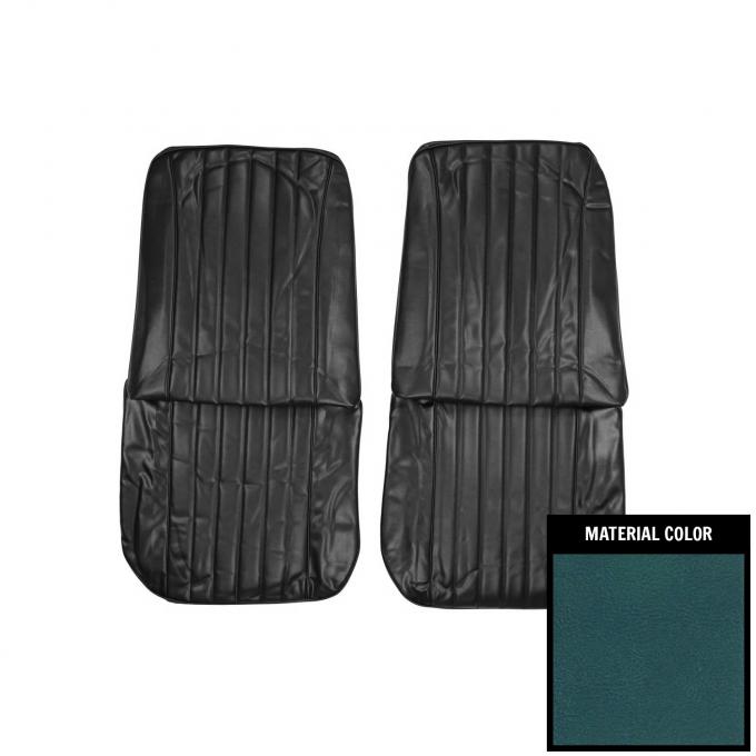 PUI Interiors 1968 Chevrolet Chevelle Medium Blue Front Bucket Seat Covers 68AS17U