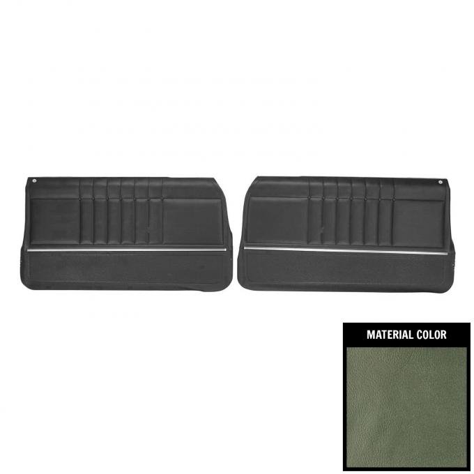 PUI Interiors 1965 Chevrolet Impala Pre-Assembled Aqua Front Door Panels 65BDN02P